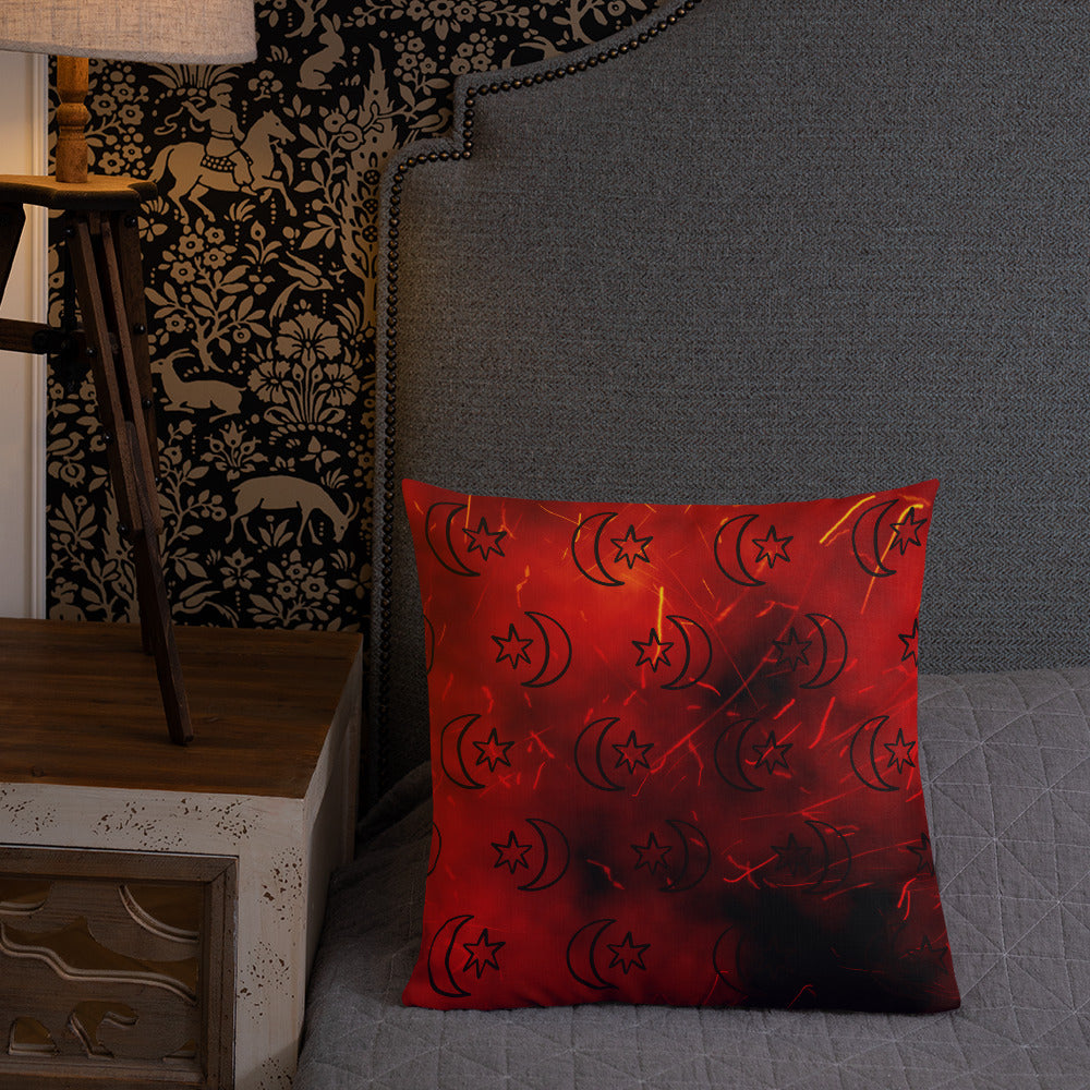 Red Moon Star Premium Pillow