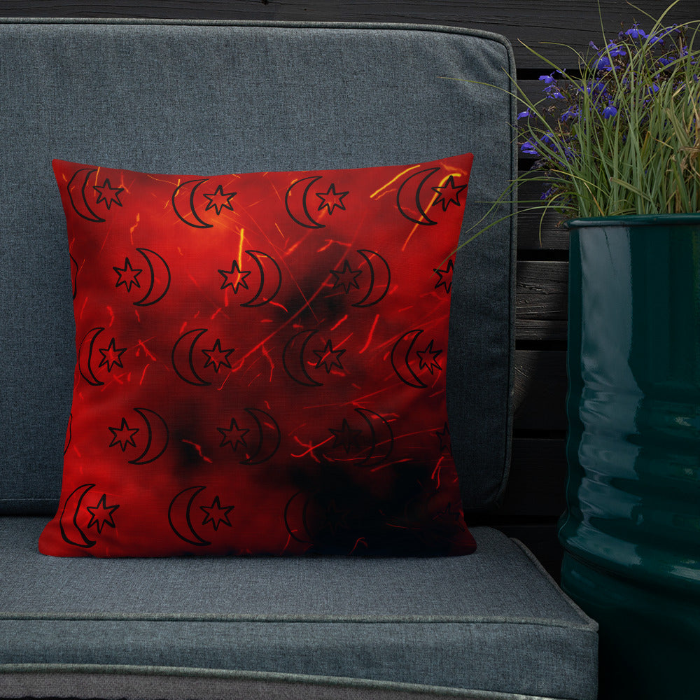 Red Moon Star Premium Pillow