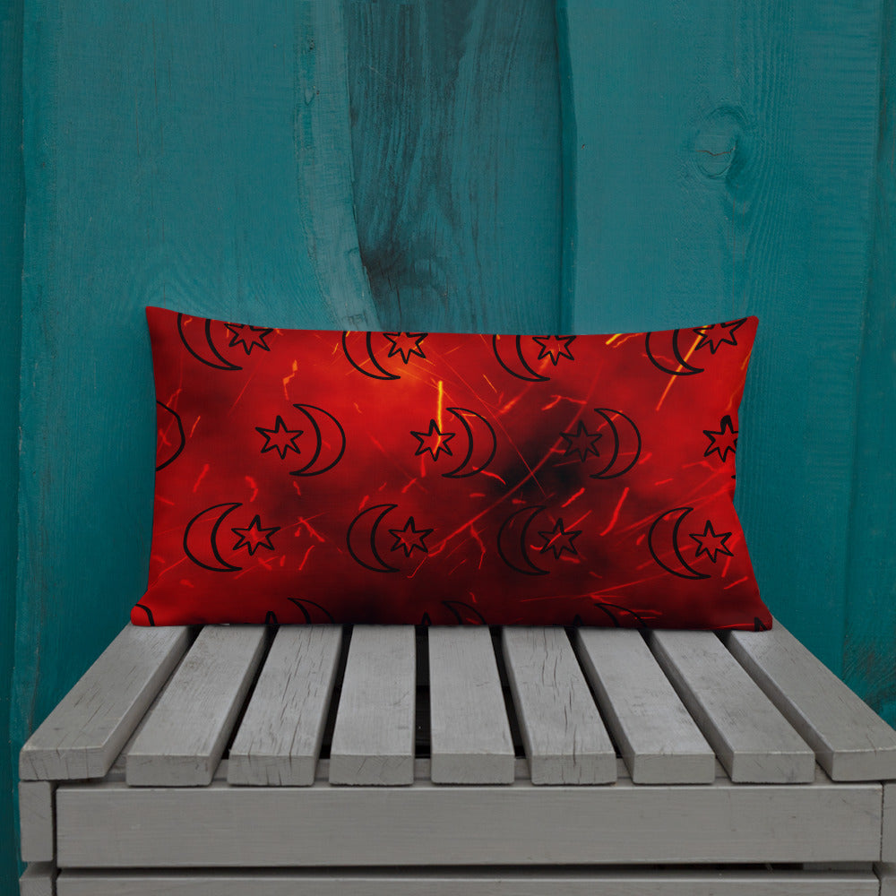 Red Moon Star Premium Pillow