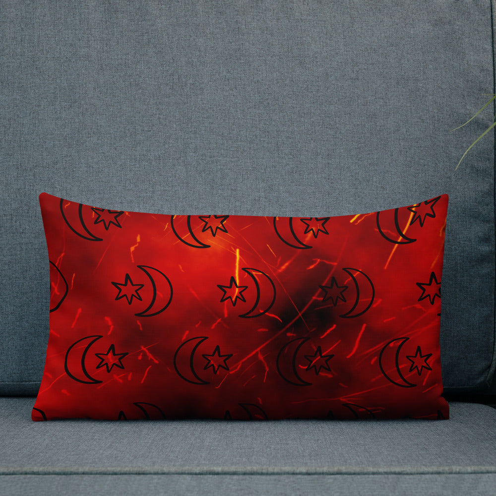 Red Moon Star Premium Pillow