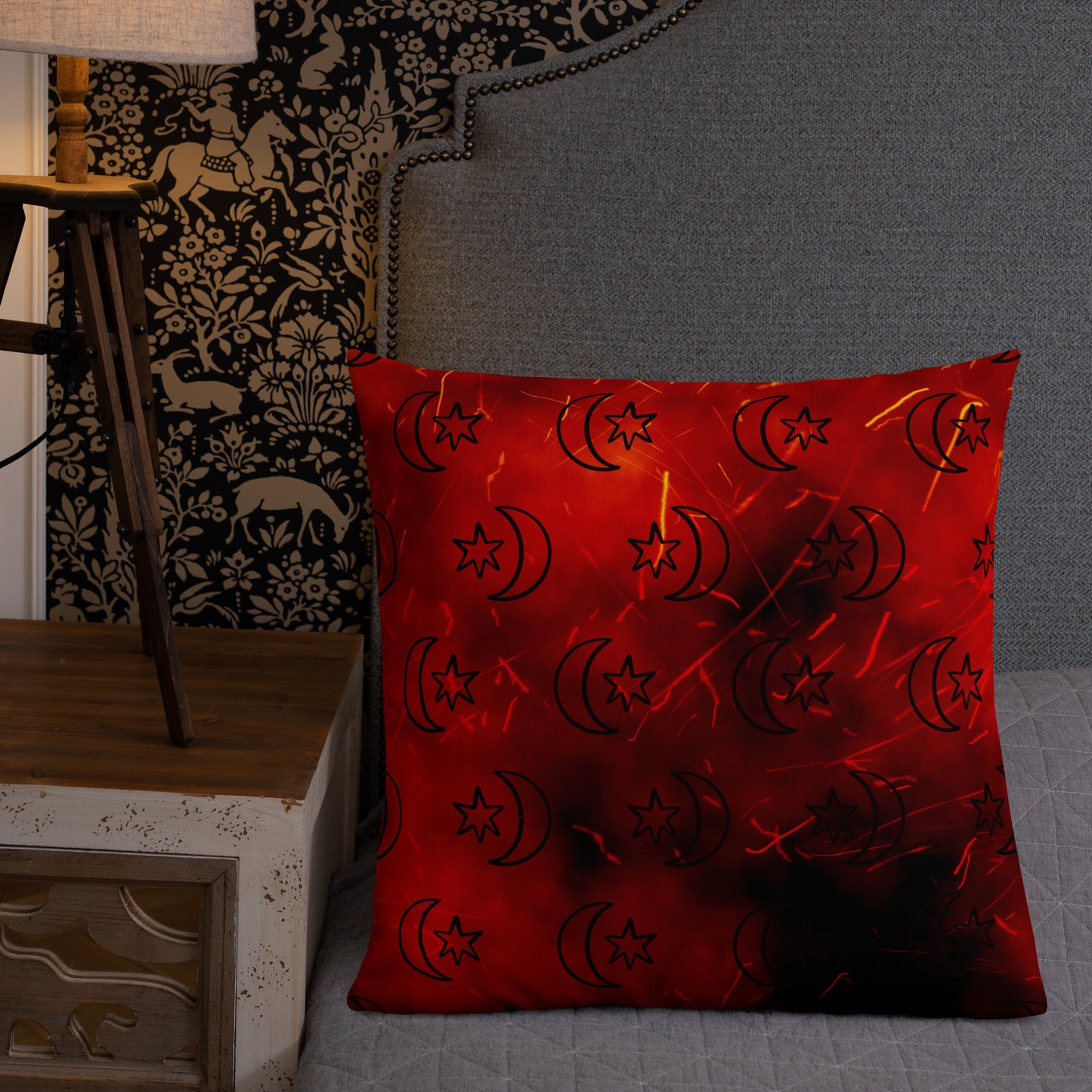 Red Moon Star Premium Pillow