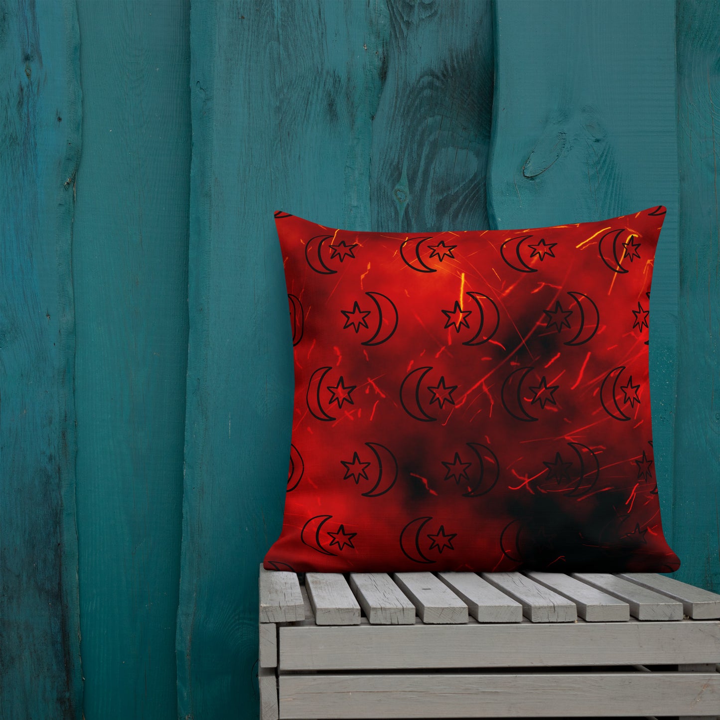 Red Moon Star Premium Pillow