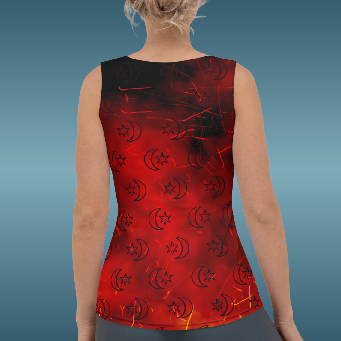 Red Moon Star Tank Top