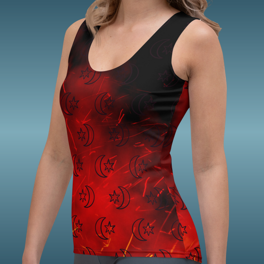 Red Moon Star Tank Top