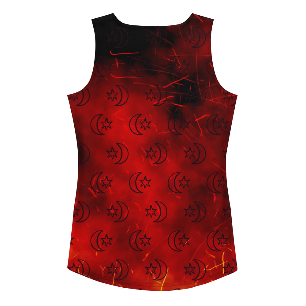 Red Moon Star Tank Top