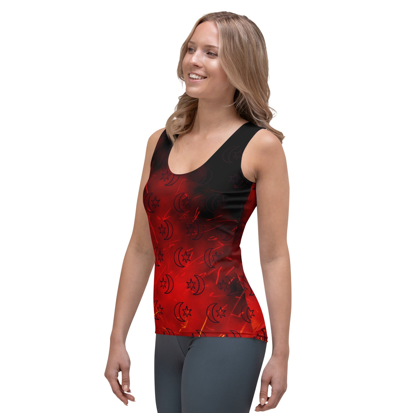 Red Moon Star Tank Top