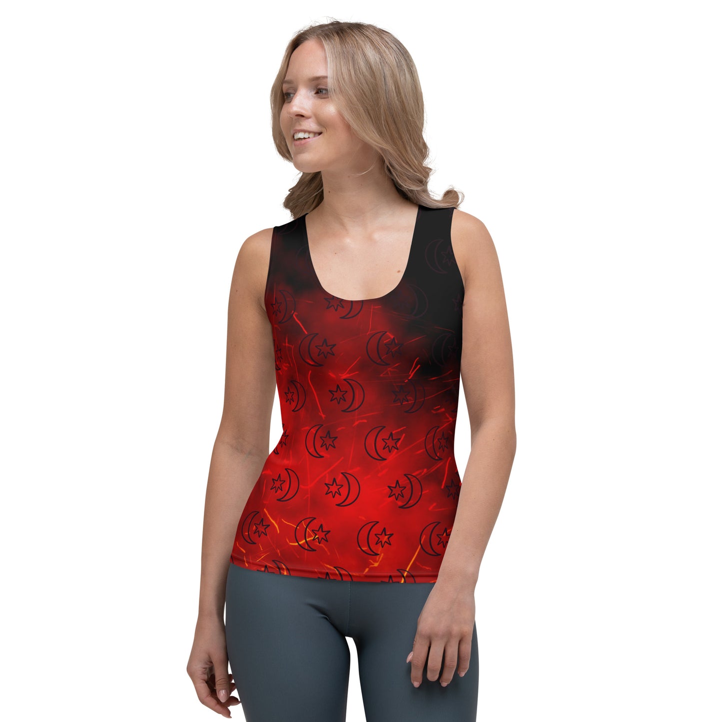 Red Moon Star Tank Top