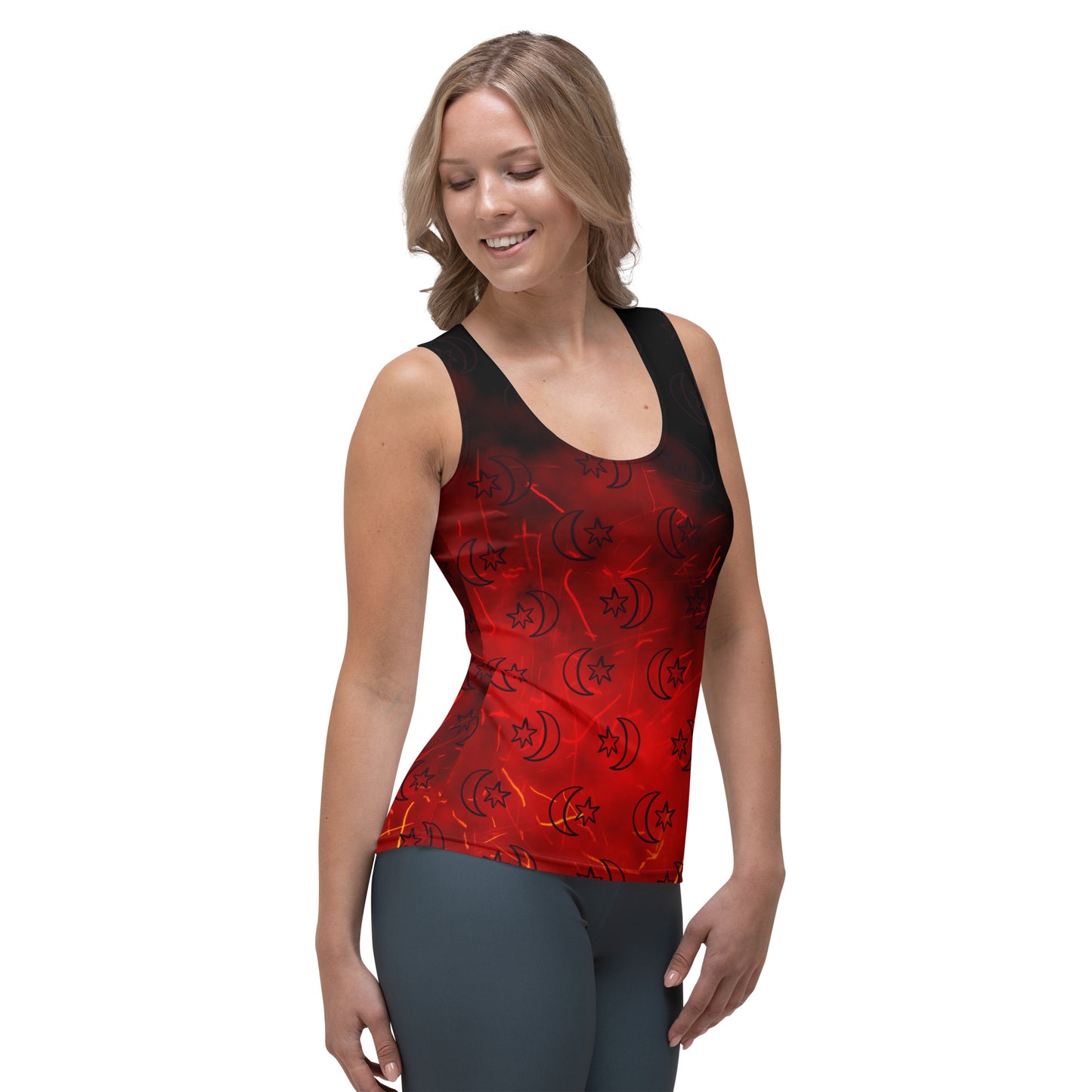 Red Moon Star Tank Top