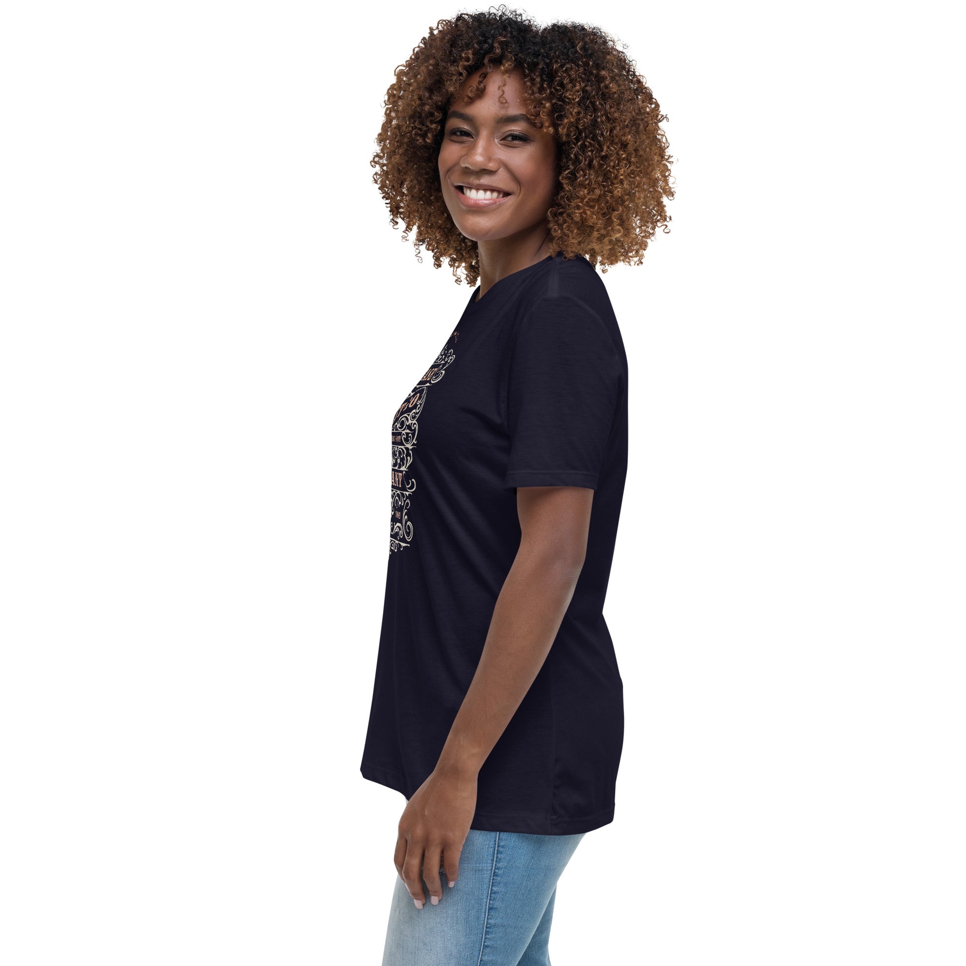 Release 999 womens-relaxed-t-shirt-navy-left