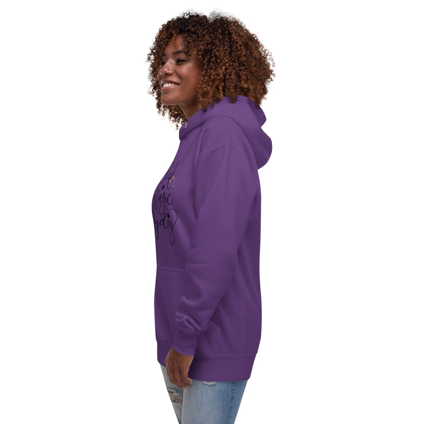 Seek Magic Everyday unisex-premium-hoodie-purple-left-front