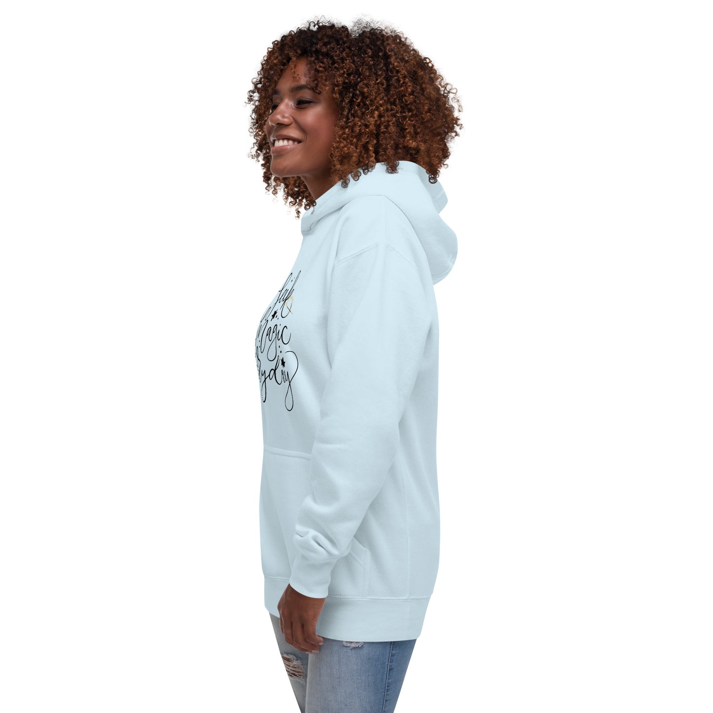 Seek Magic Everyday unisex-premium-hoodie-sky-blue-left-front