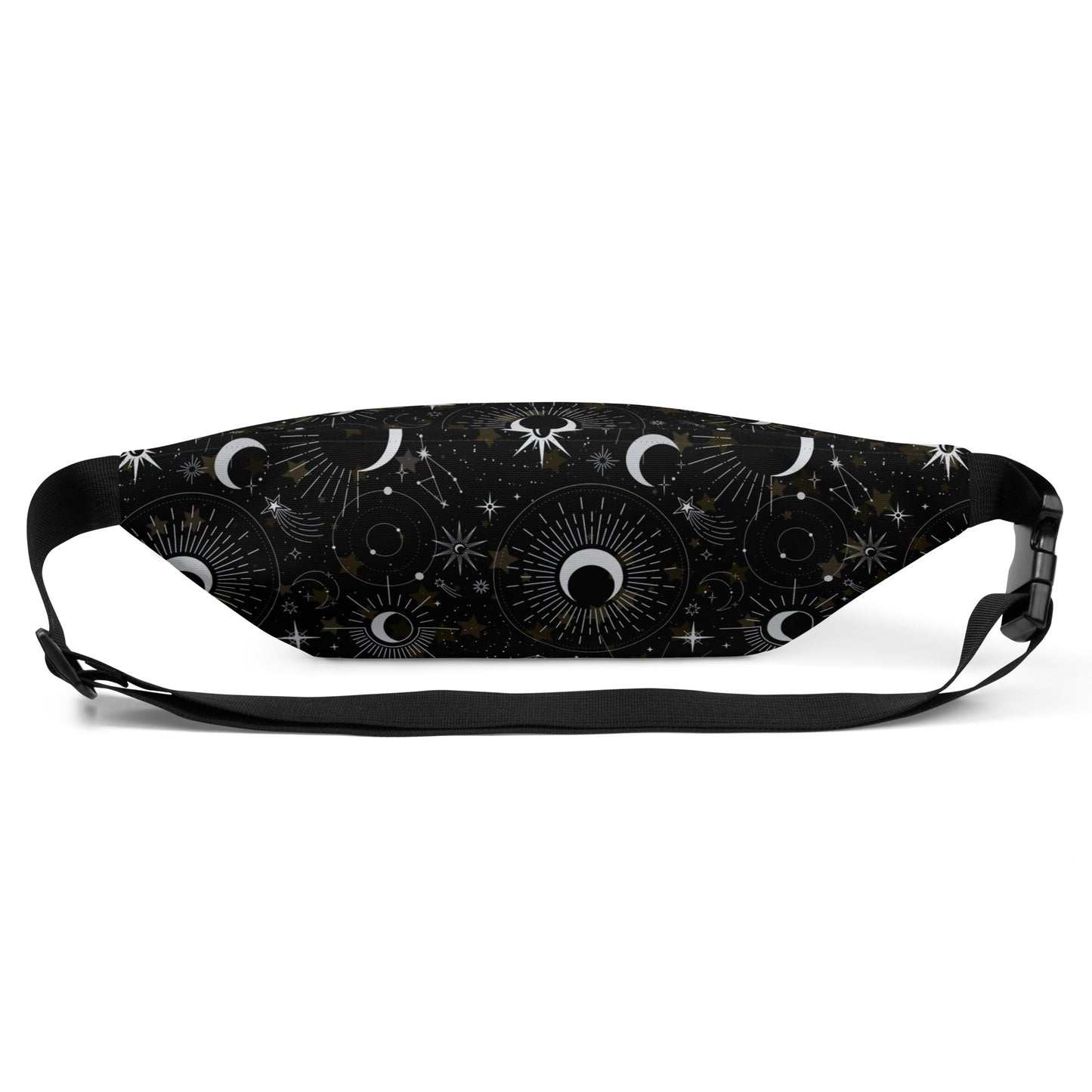 Silver Black Moon Fanny Pack