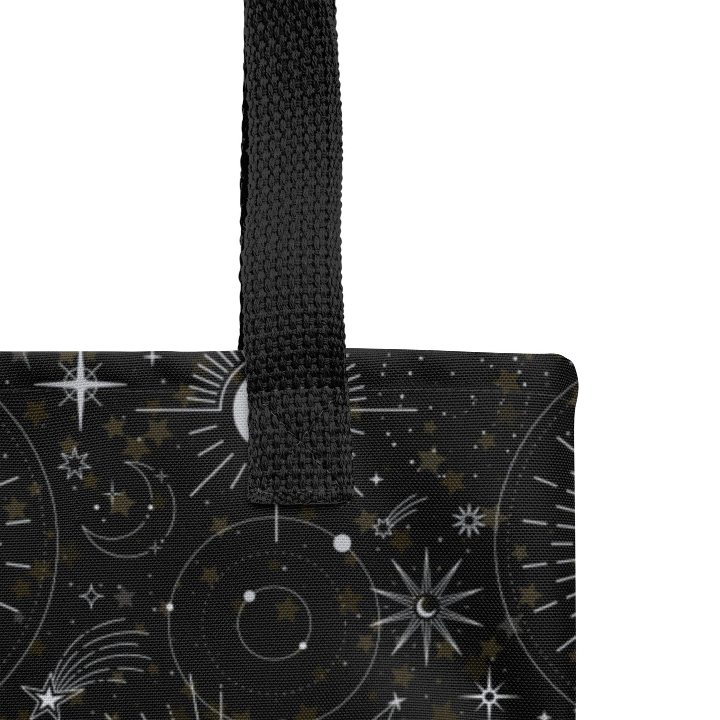 Silver Black Moon Tote Bag