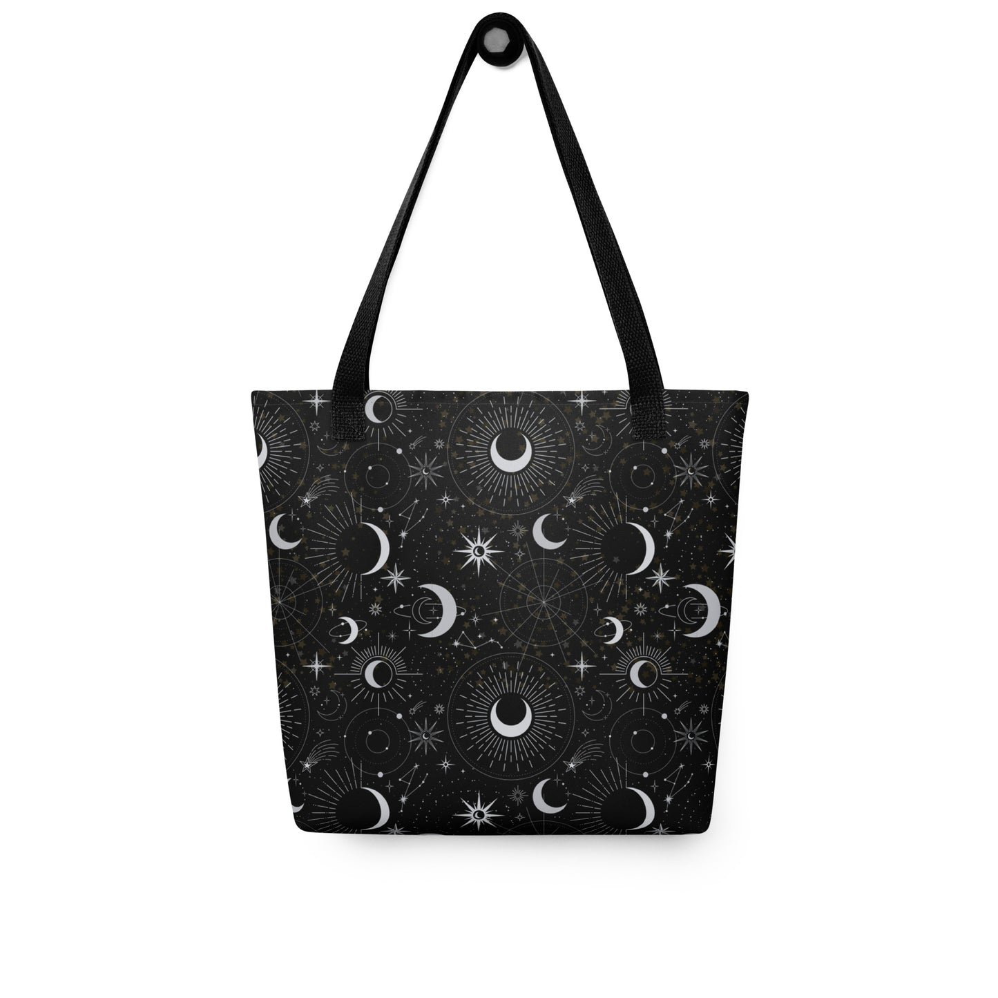 Silver Black Moon Tote Bag