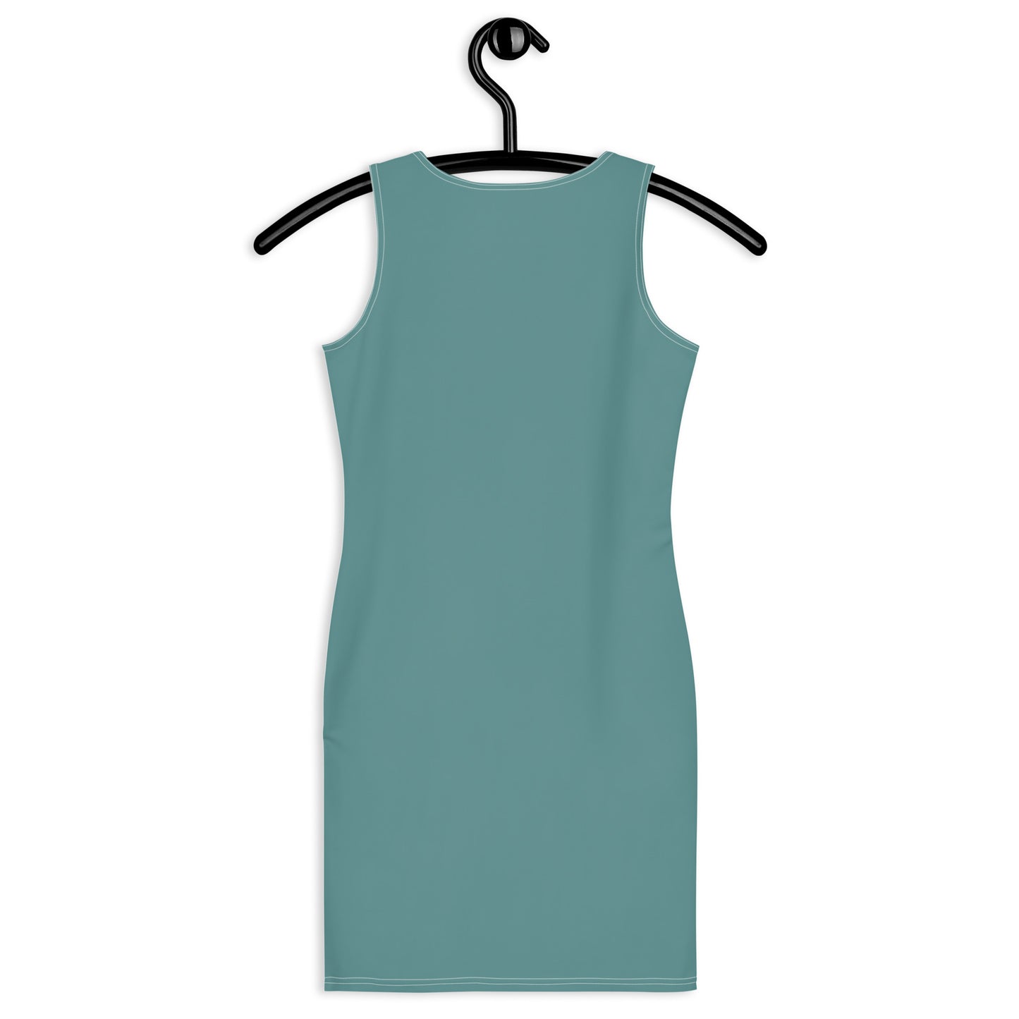 Spring Blue Fitted Dress-back-hanger