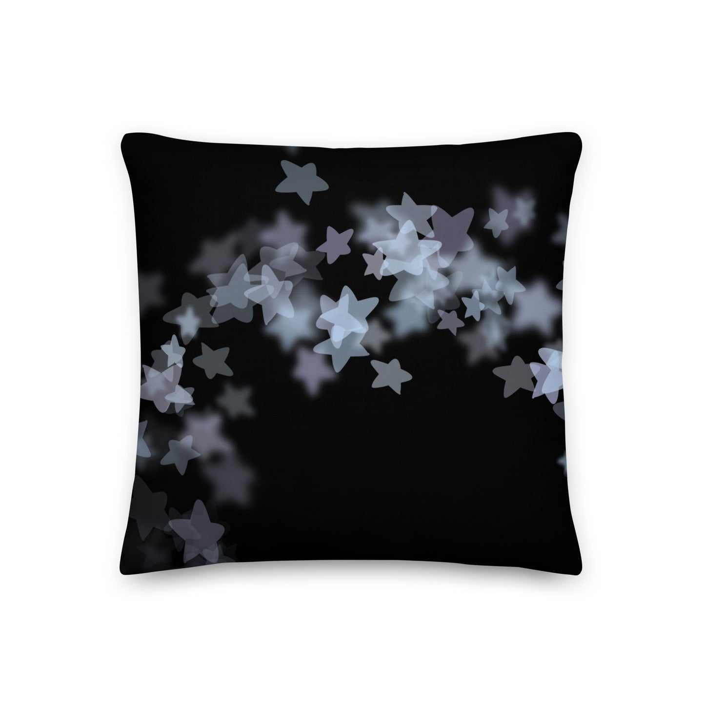 Star Mist Black Premium Throw Pillow