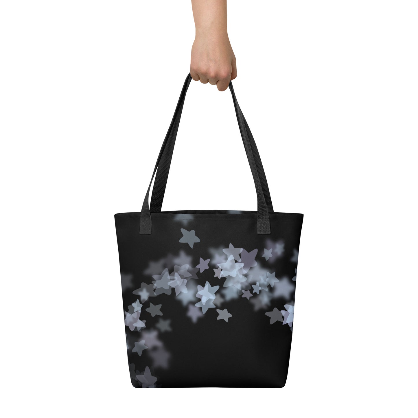 Star Mist Black Tote Bag