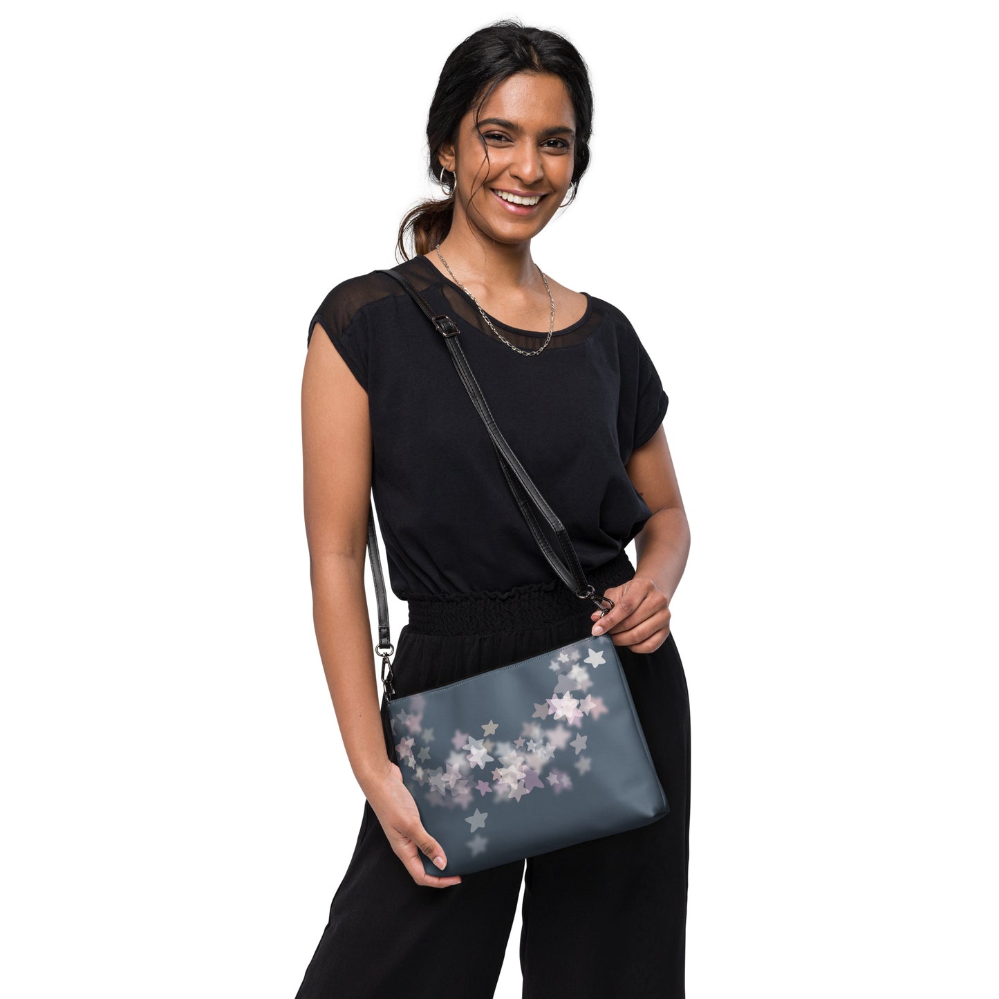 Star Mist Fall Blue Crossbody Bag