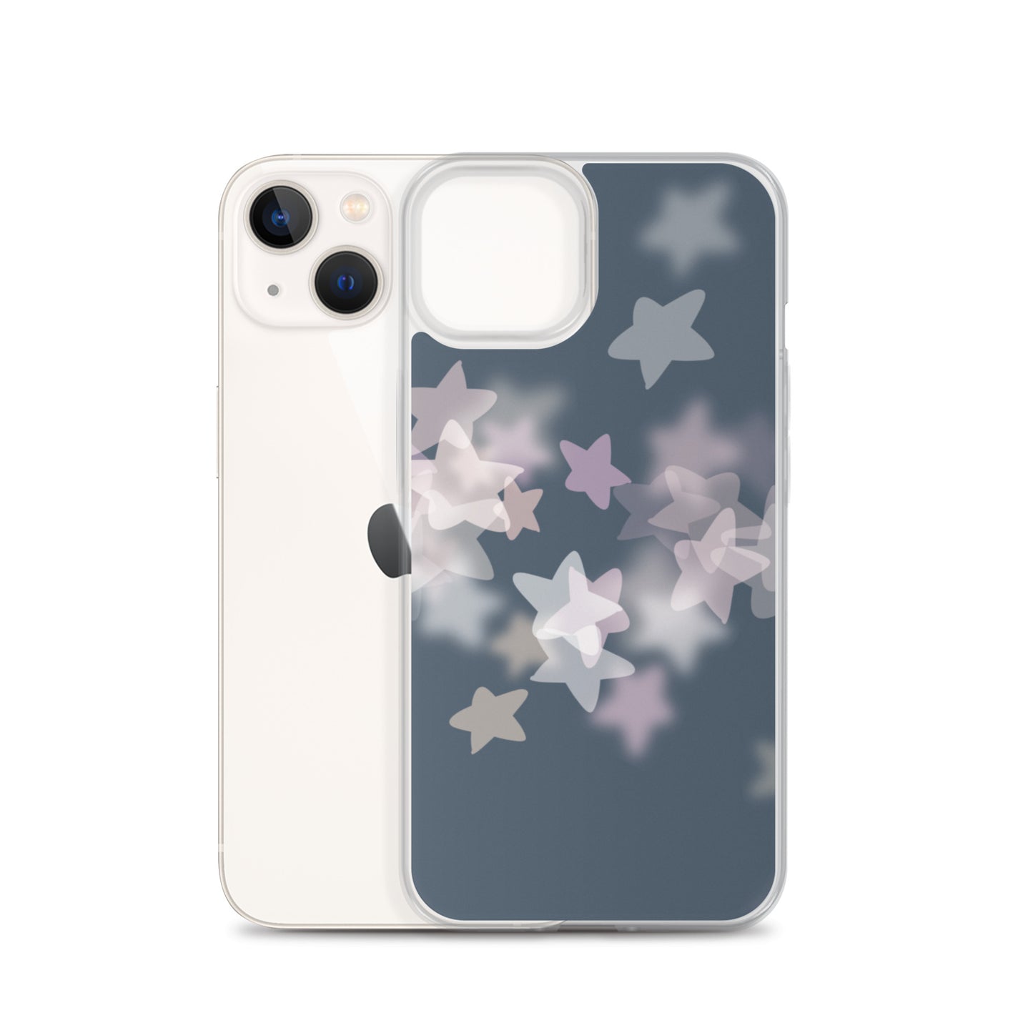 Star Mist Fall Blue Clear Case for iPhone®