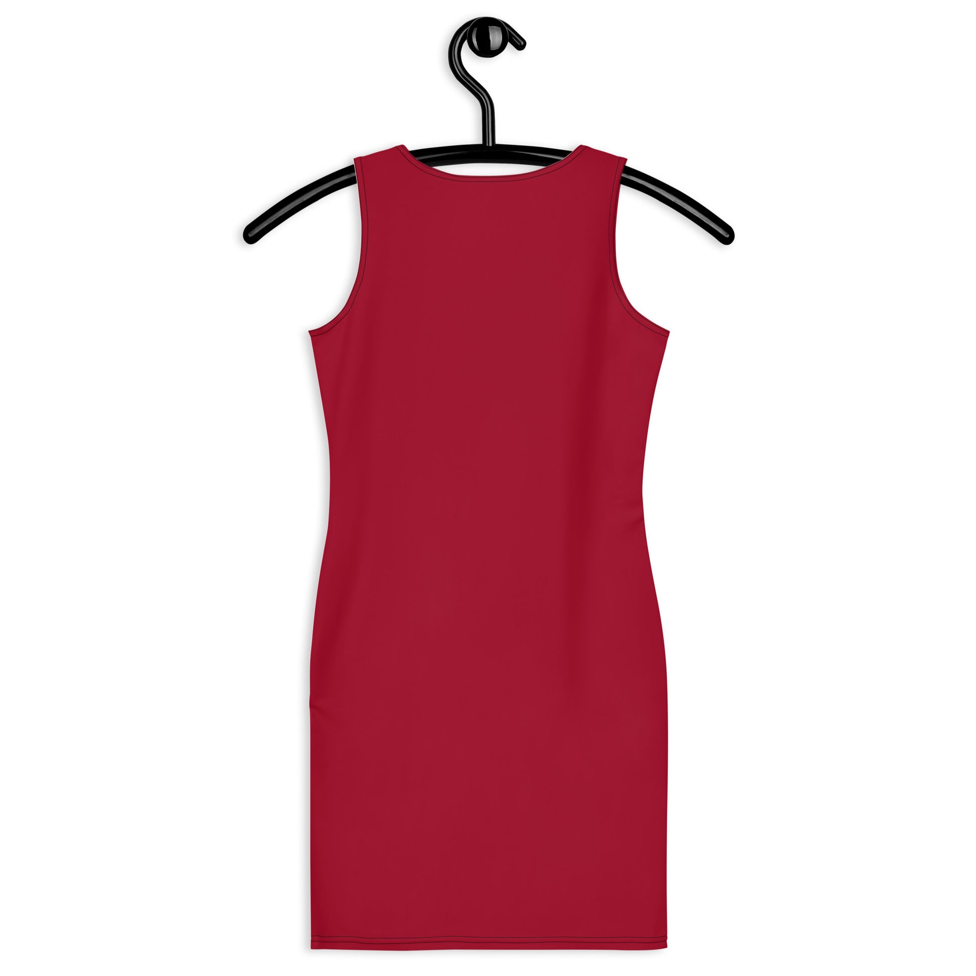 Star Red Fitted Dress-back-hanger