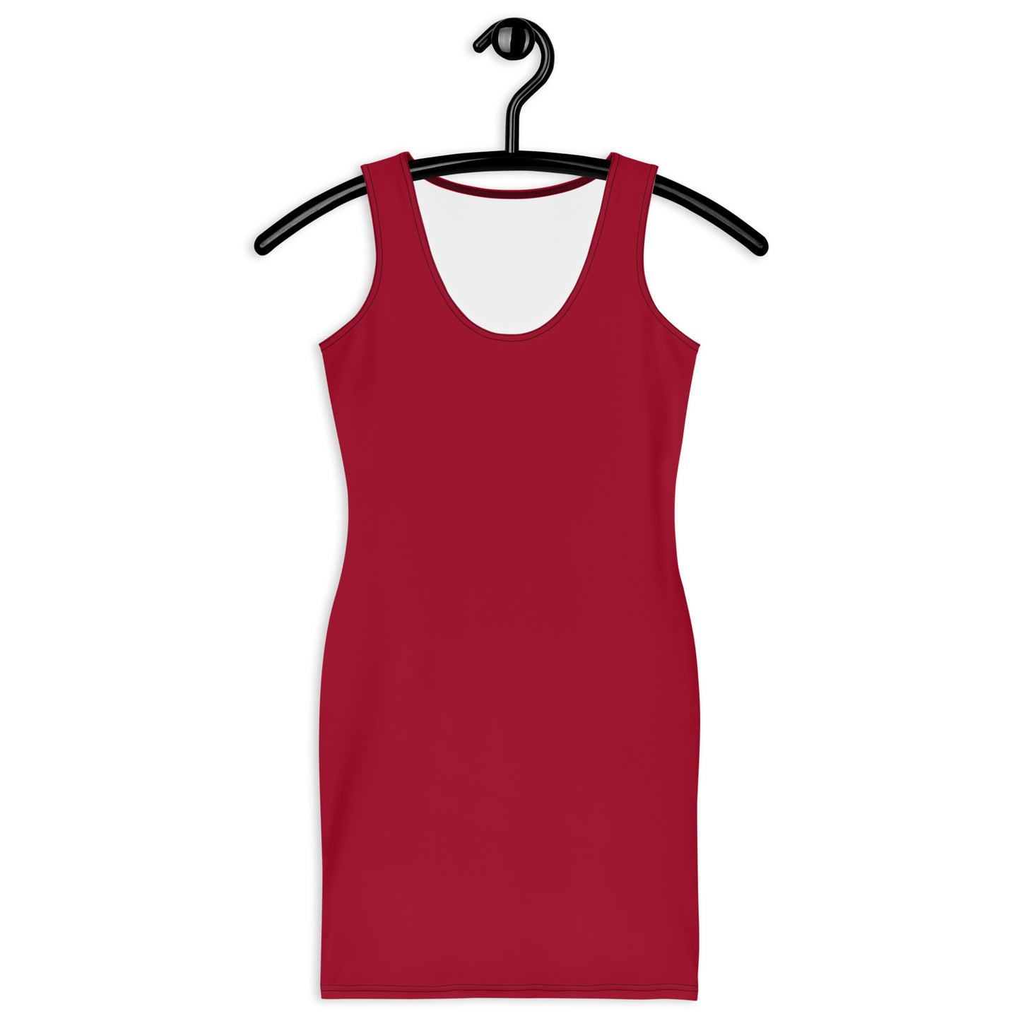 Star Red Fitted Dress-front-hanger