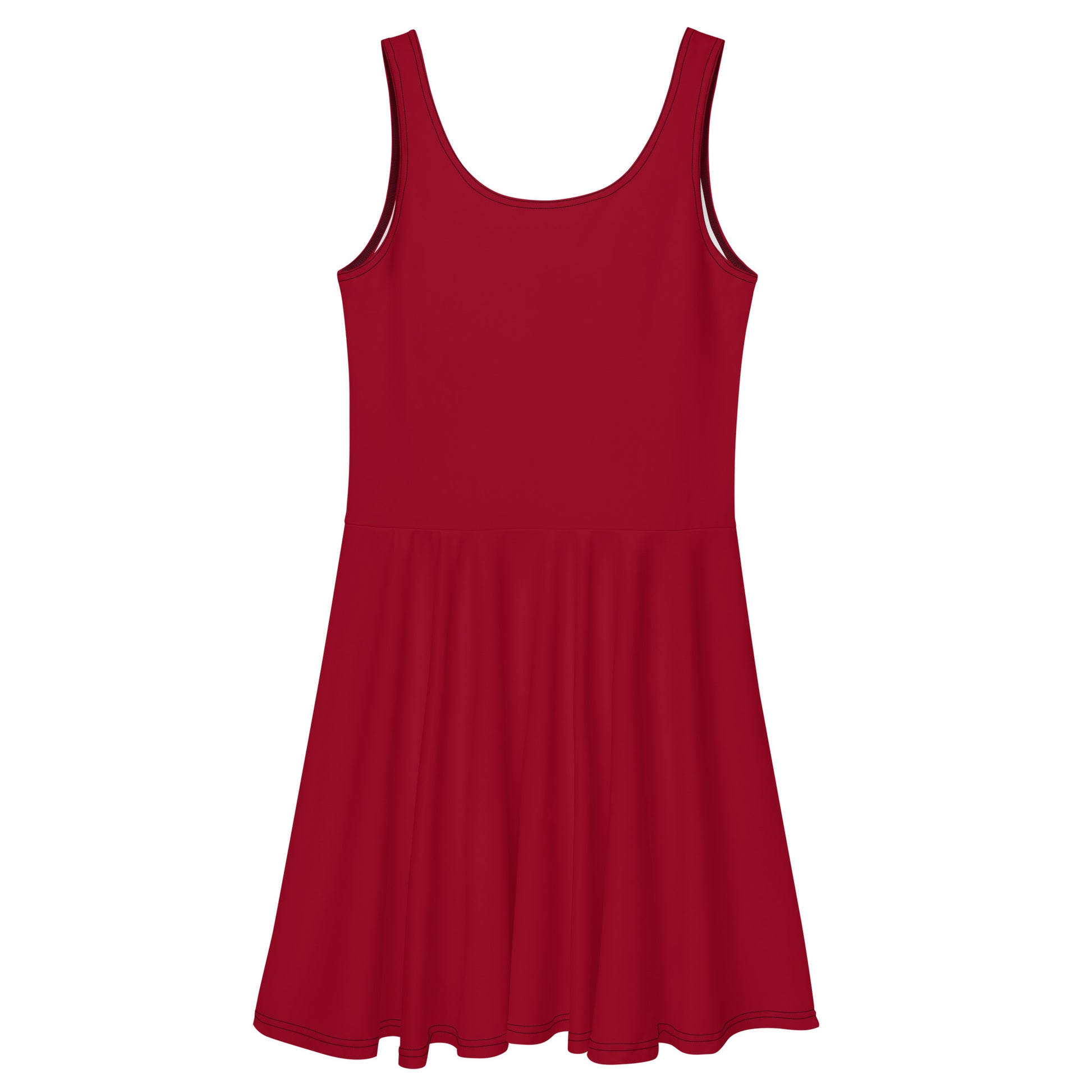 Star Red Skater Dress back