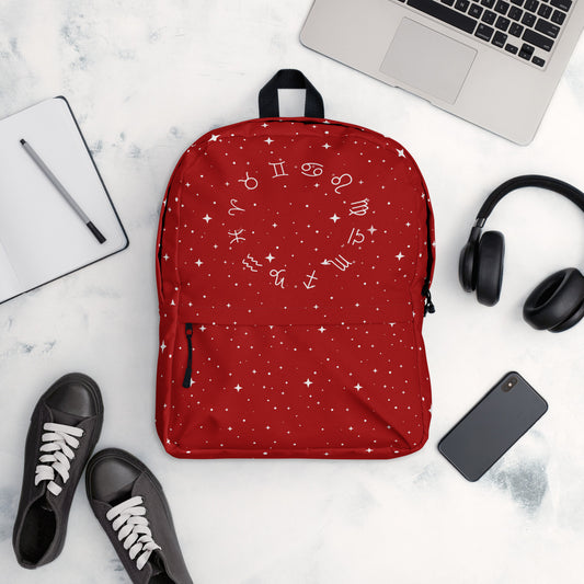 Star Zodiac Fire Red Backpack