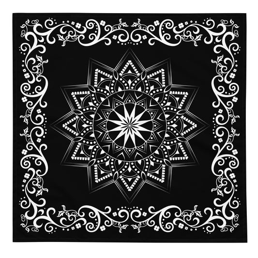 Sun Mandala Bandana - Black