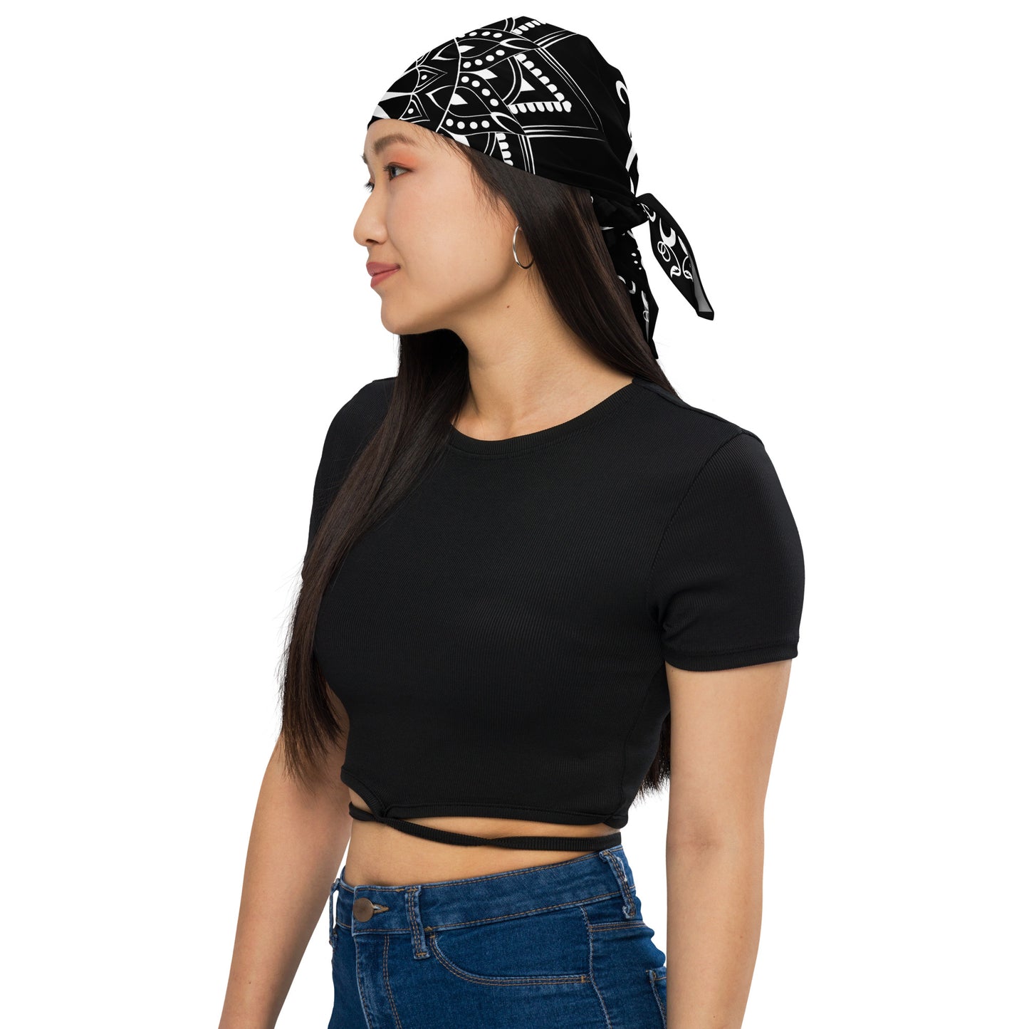 Sun Mandala Bandana - Black