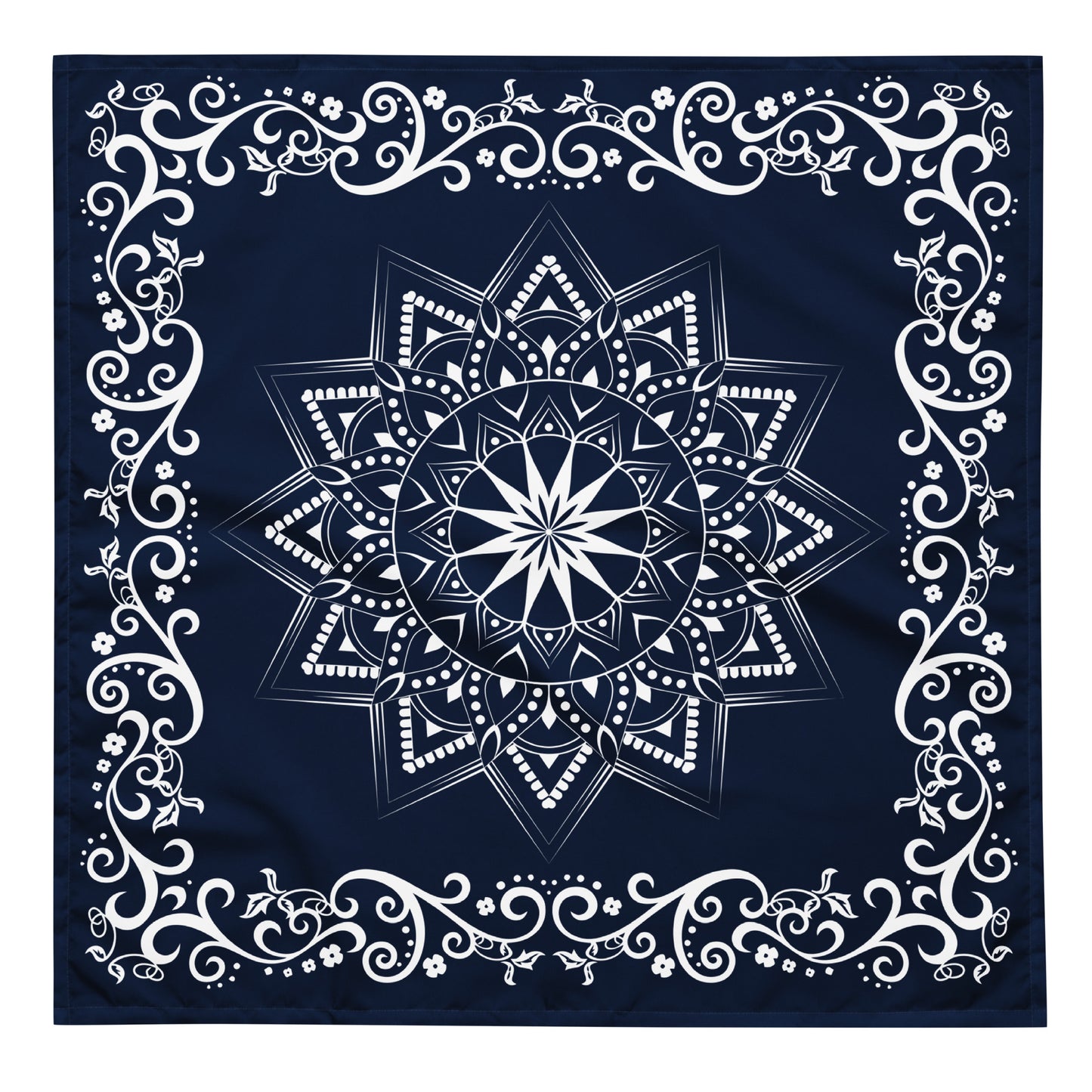 Sun Mandala Bandana - Navy Blue