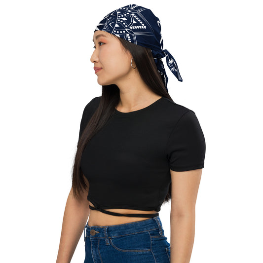 Sun Mandala Bandana - Navy Blue