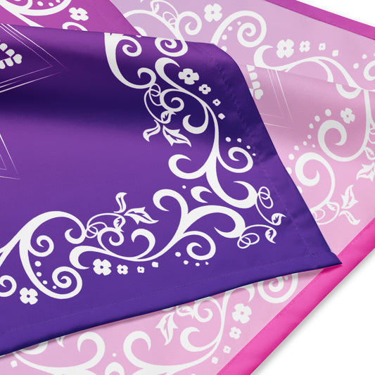 Sun Mandala Bandana - Purple Pink Gradient