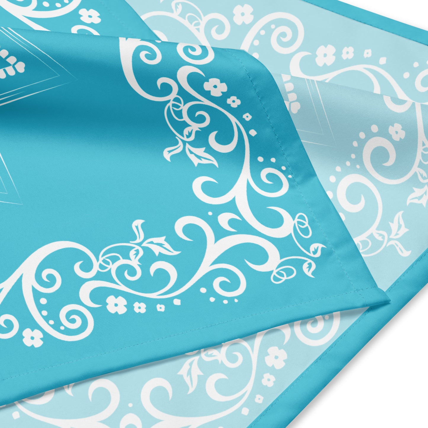 Sun Mandala Bandana - Turquoise Blue