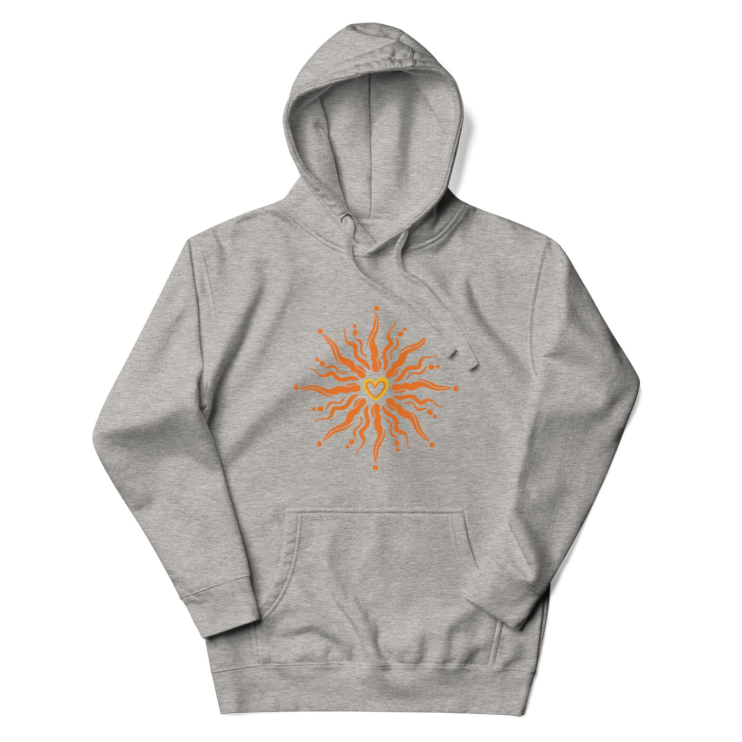 Sunshine Heart unisex-premium-hoodie-carbon-grey-front