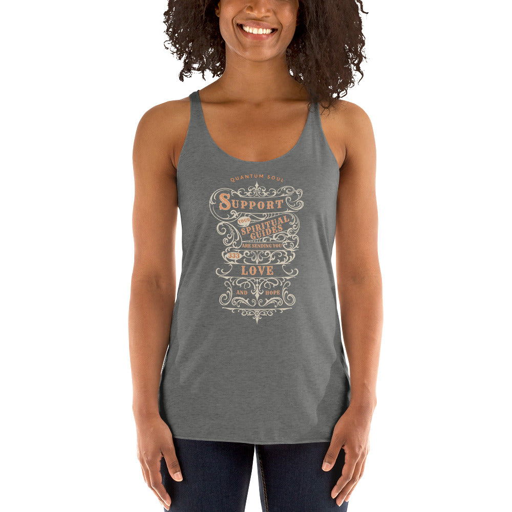 Support 333 womens-racerback-tank-top-premium-heather-front