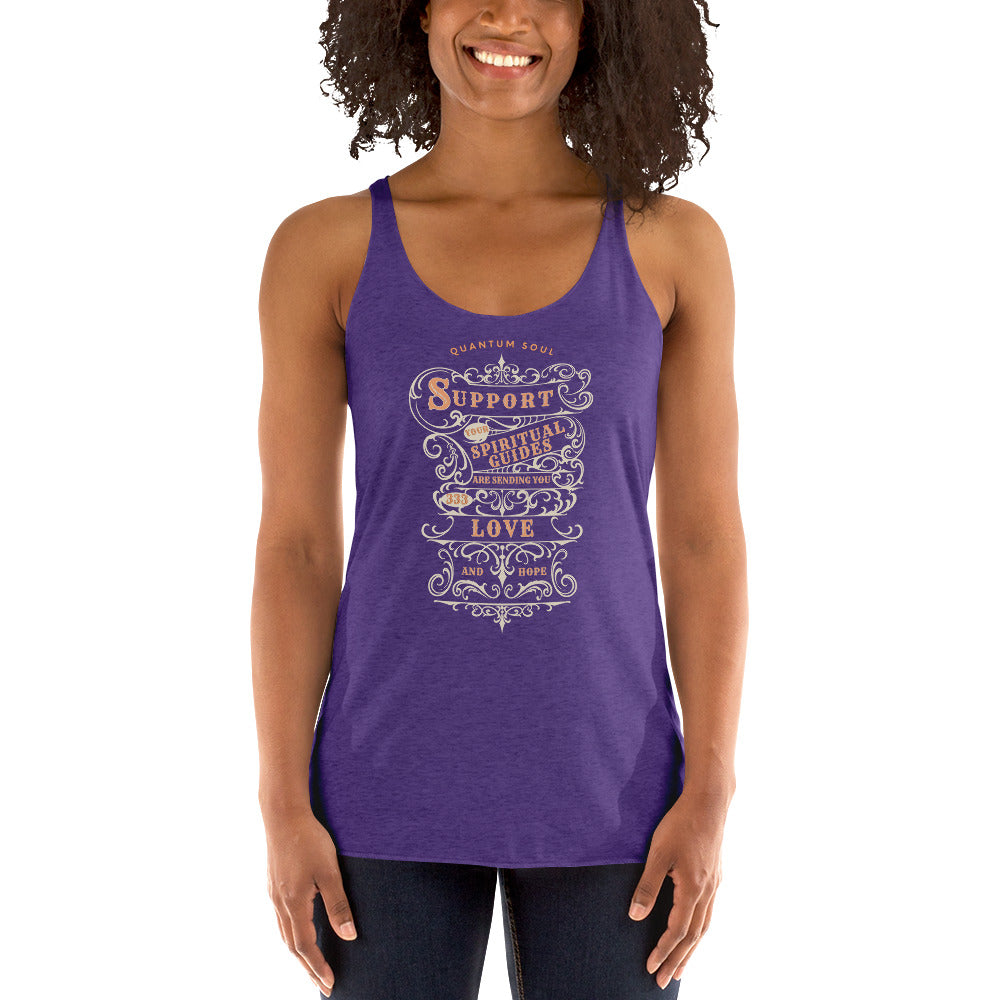 Support 333 womens-racerback-tank-top-purple-rush-front