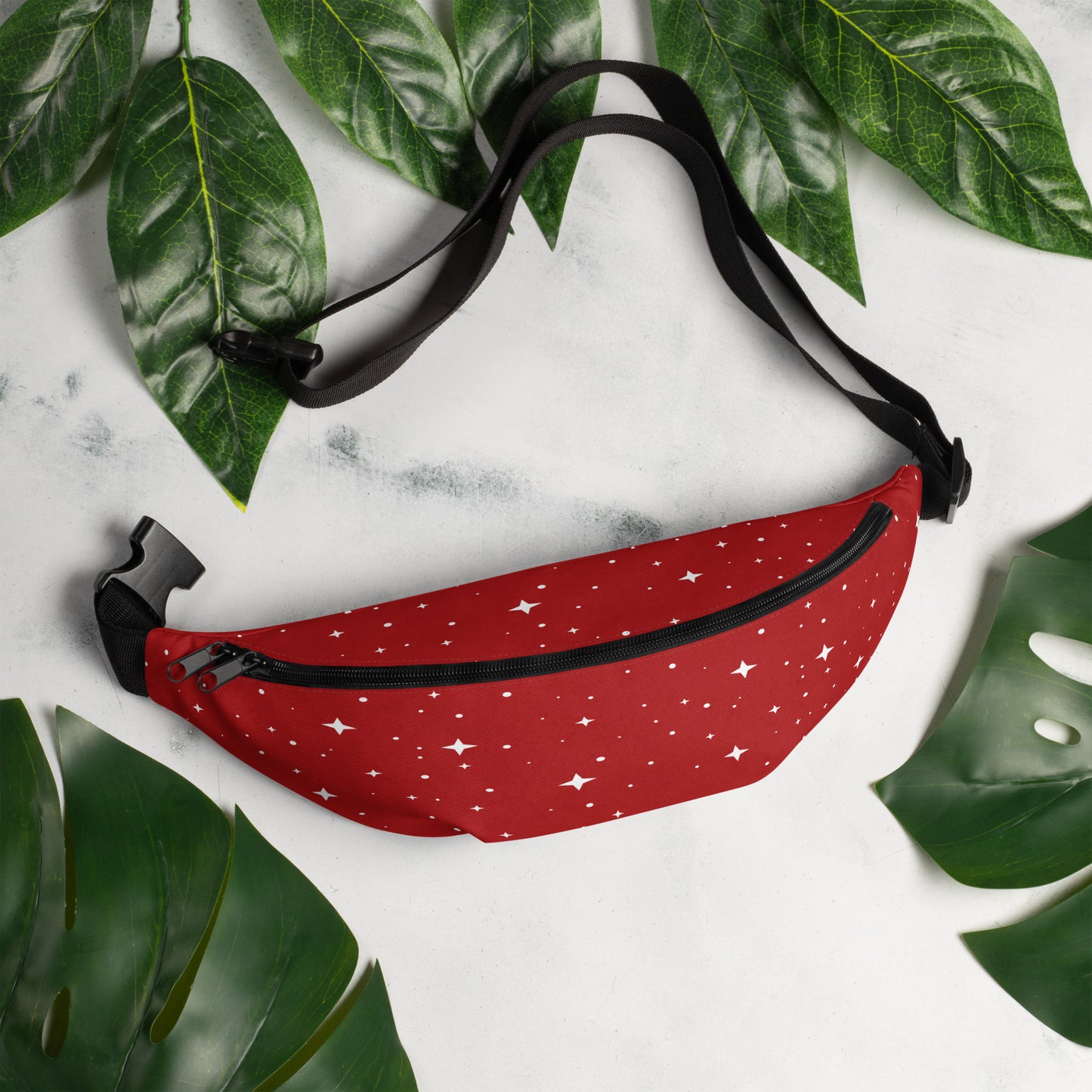 White Star Fire Red Fanny Pack