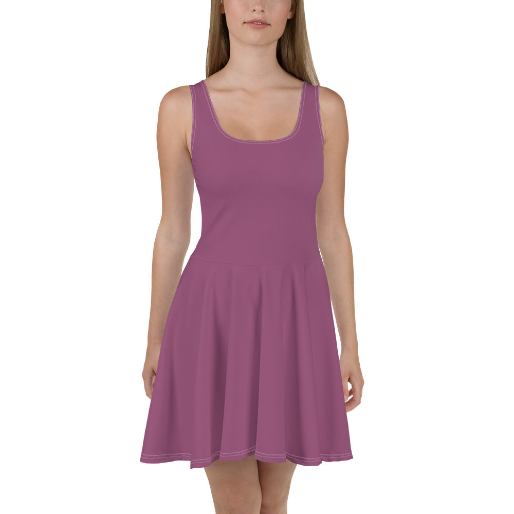 Warm Pink Skater Dress -front