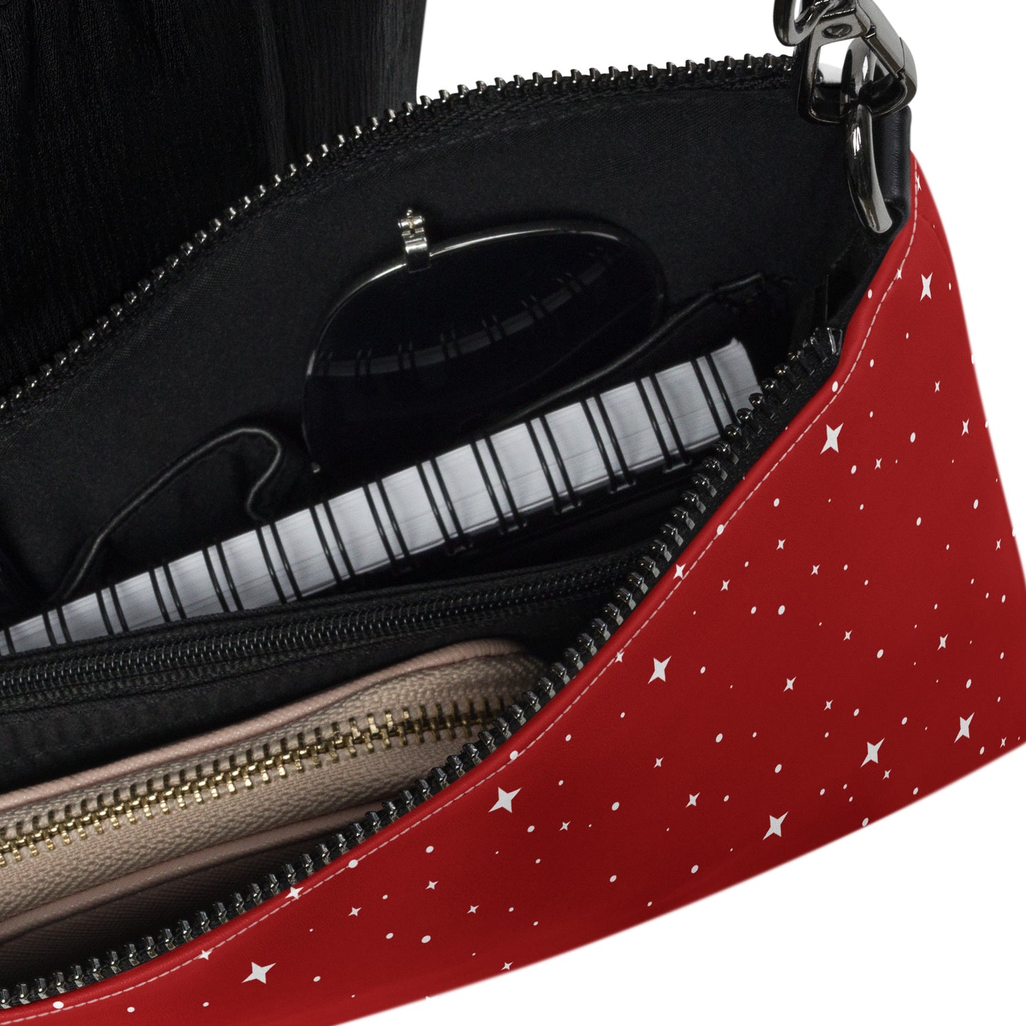 White Star Zodiac Fire Red Crossbody Bag