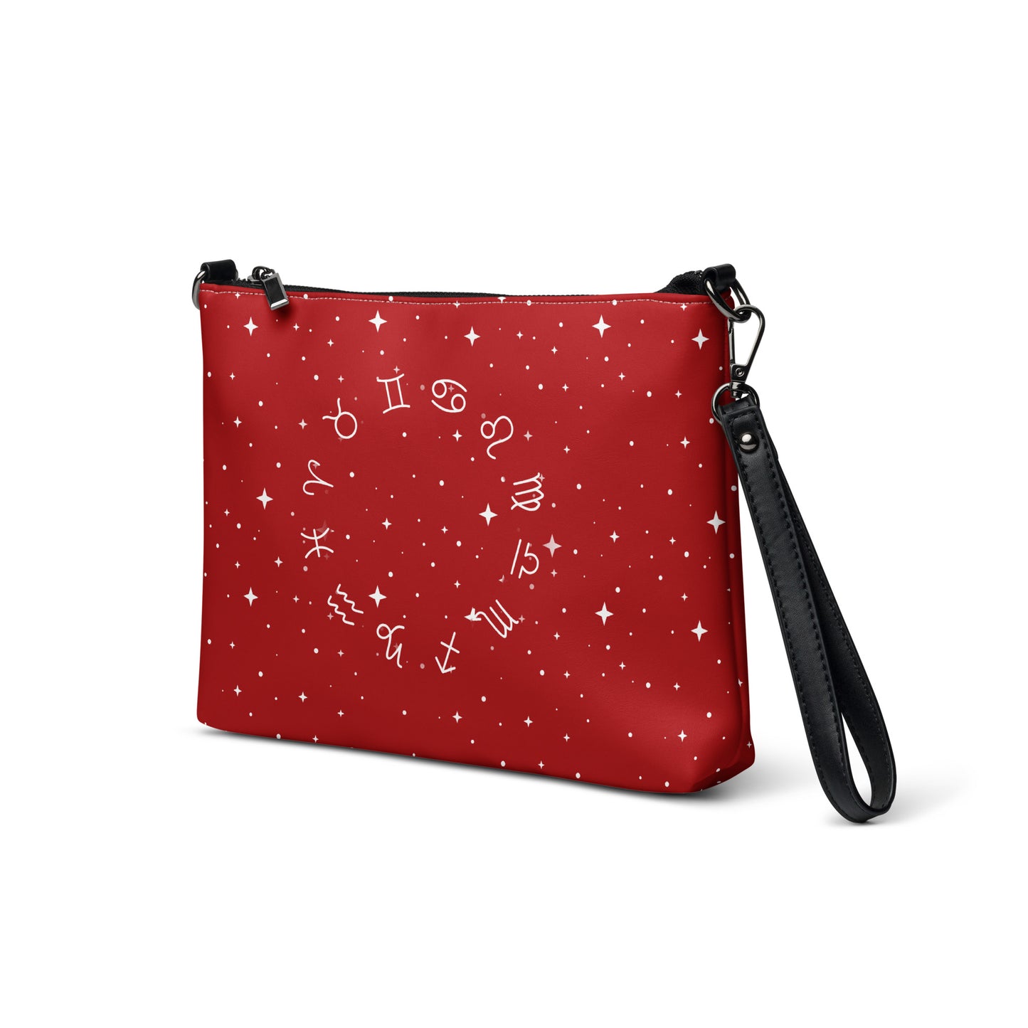 White Star Zodiac Fire Red Crossbody Bag