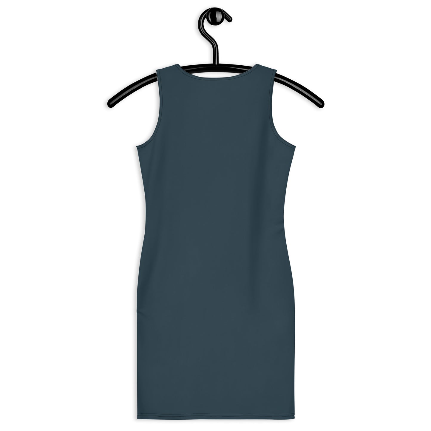 Winter Blue Fitted Dress-back-hanger