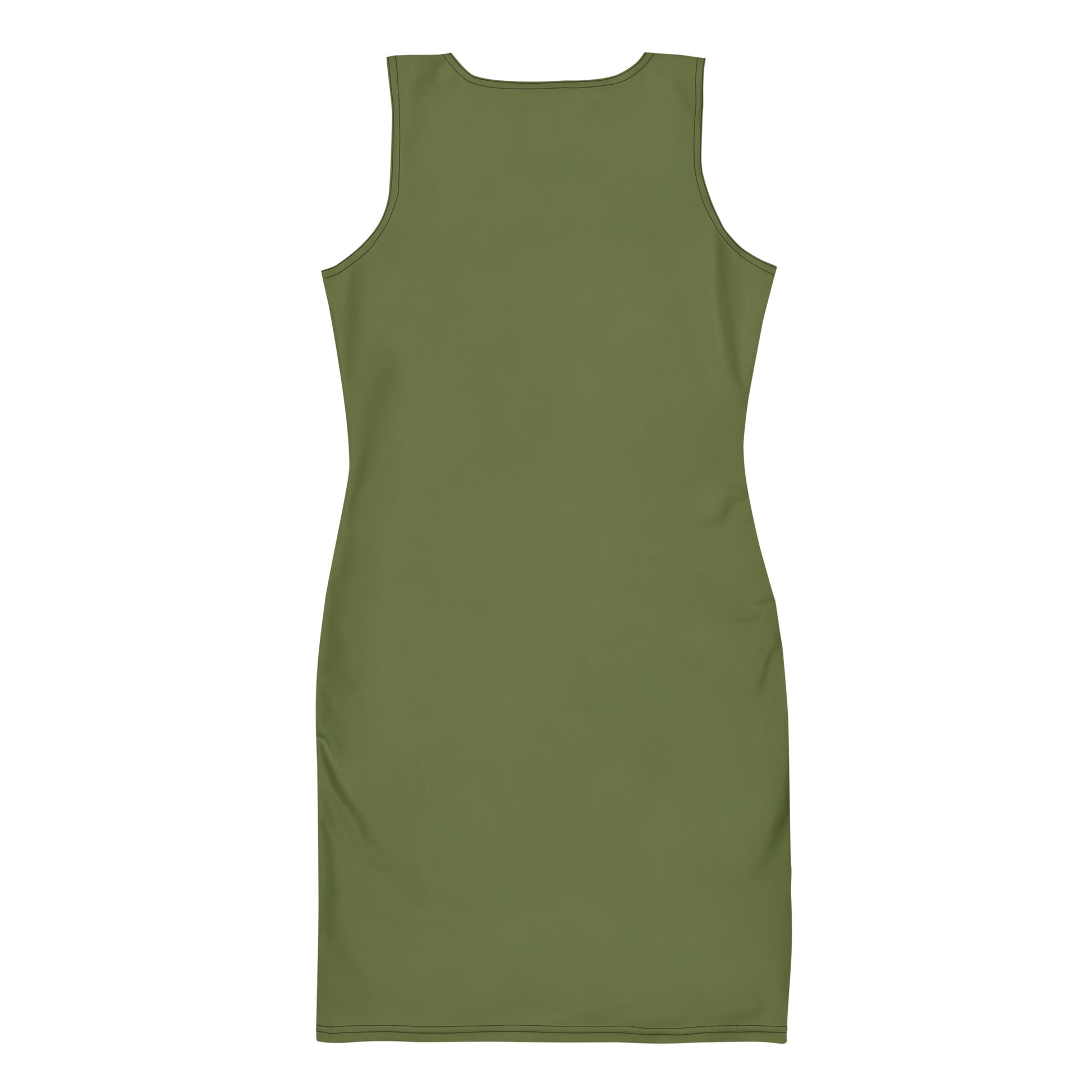 Wood Green Fitted Dress-back-flat