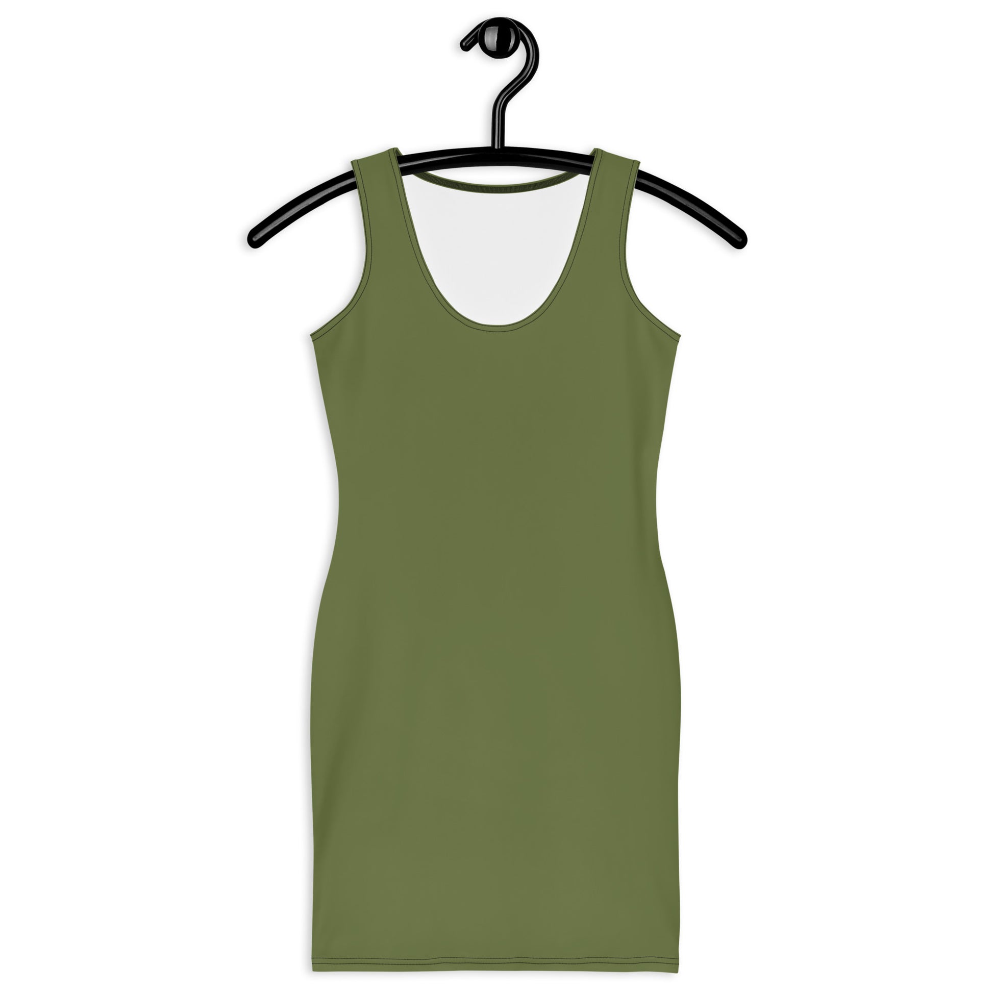 Wood Green Fitted Dress-front-hanger