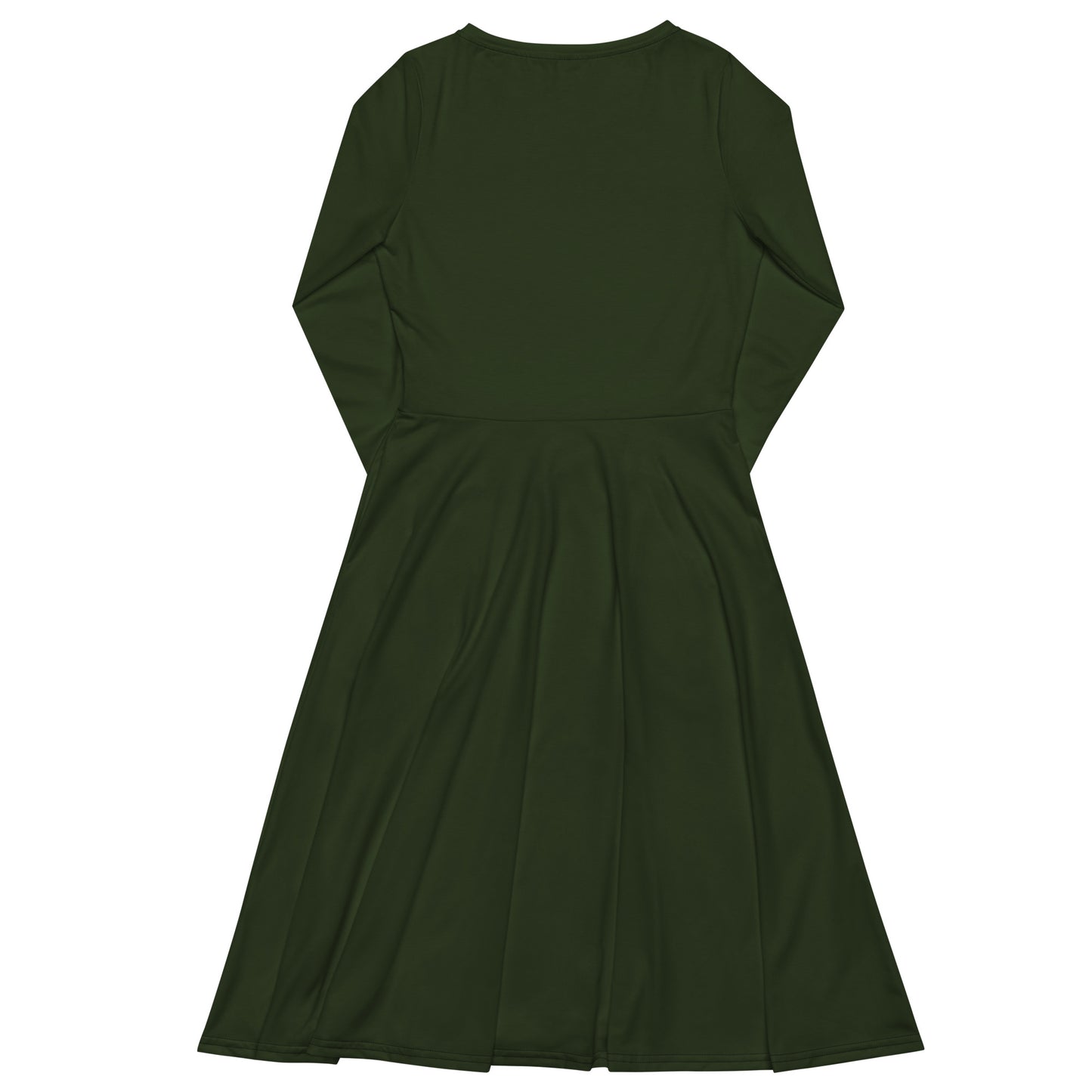 Wood Green long-sleeve-midi-dress-back