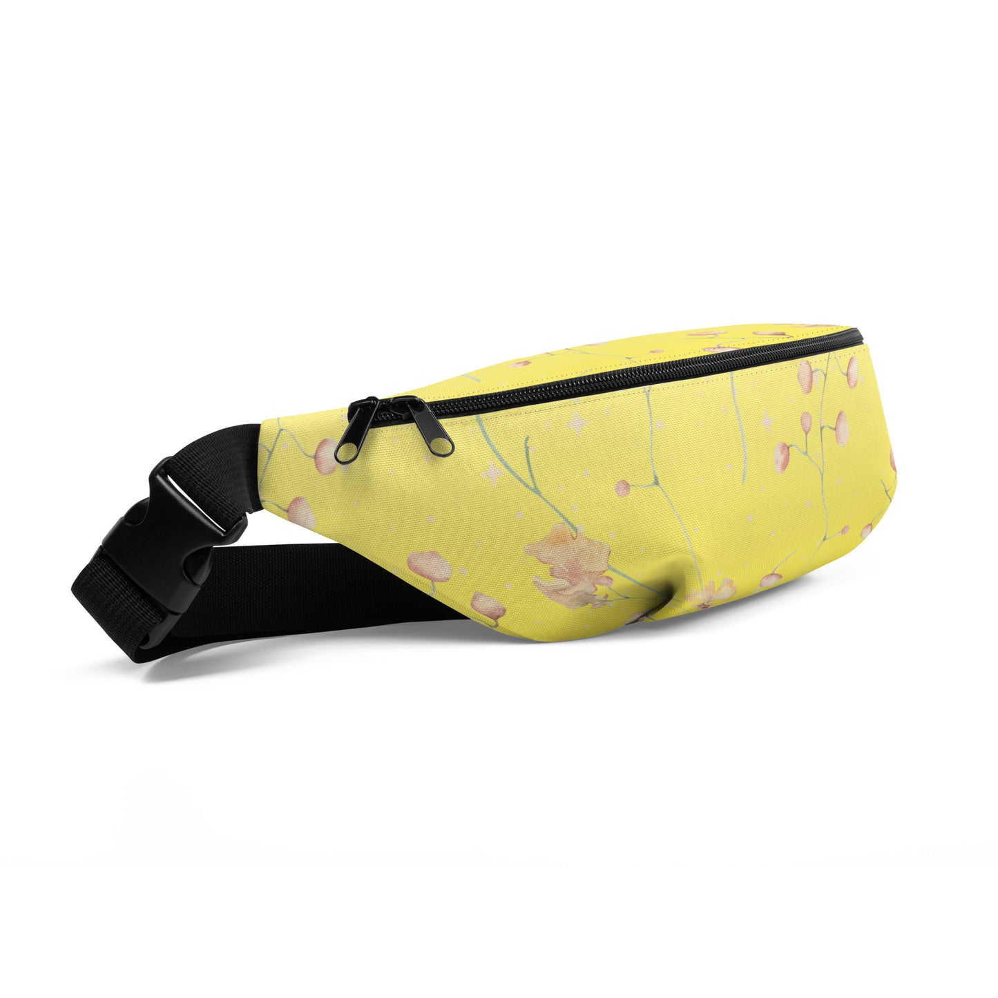 Yellow Botanical Flower Star Fanny Pack