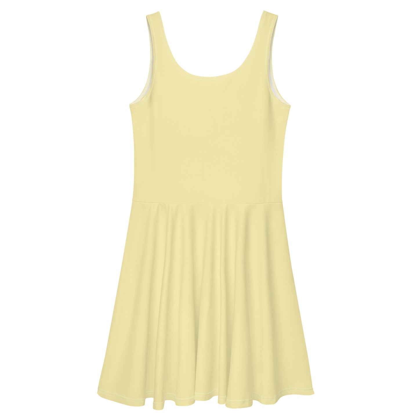 Yellow Glow Skater Dress back