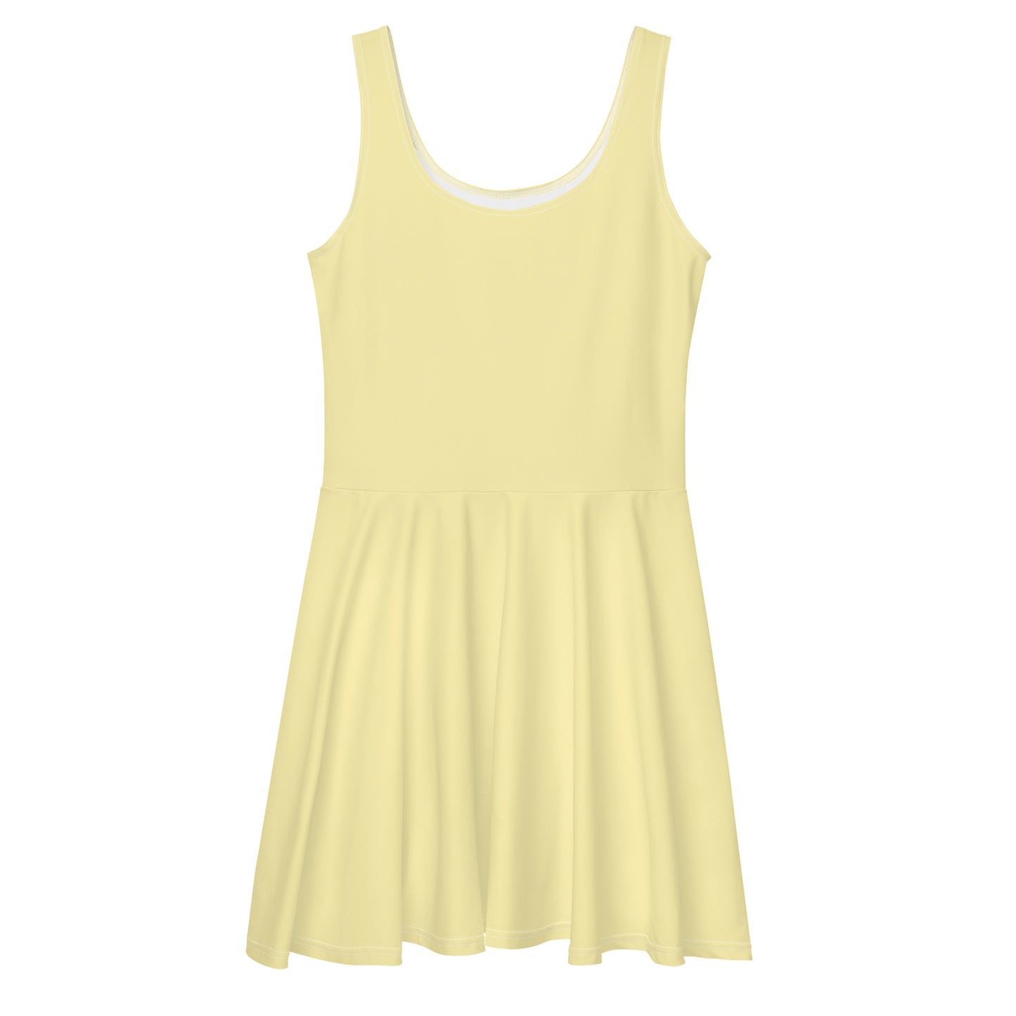 Yellow Glow Skater Dress front