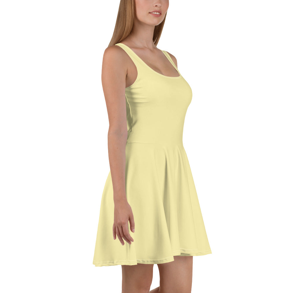 Yellow Glow Skater Dress right