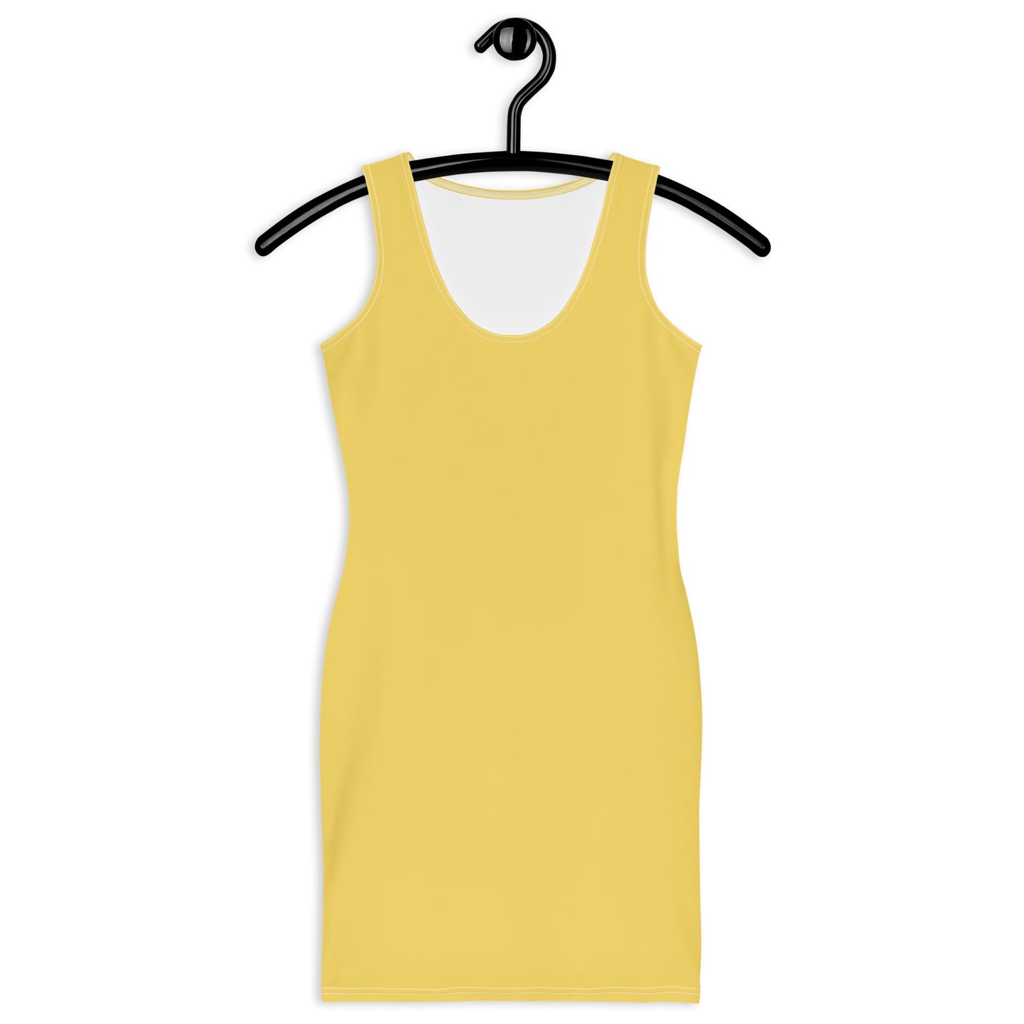 Yellow Star Fitted Dress-front-hanger