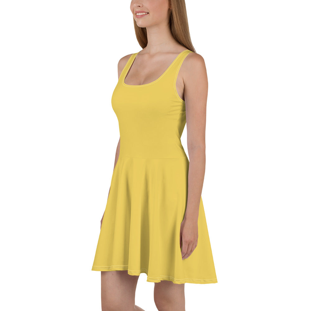 Yellow Star Skater Dress left